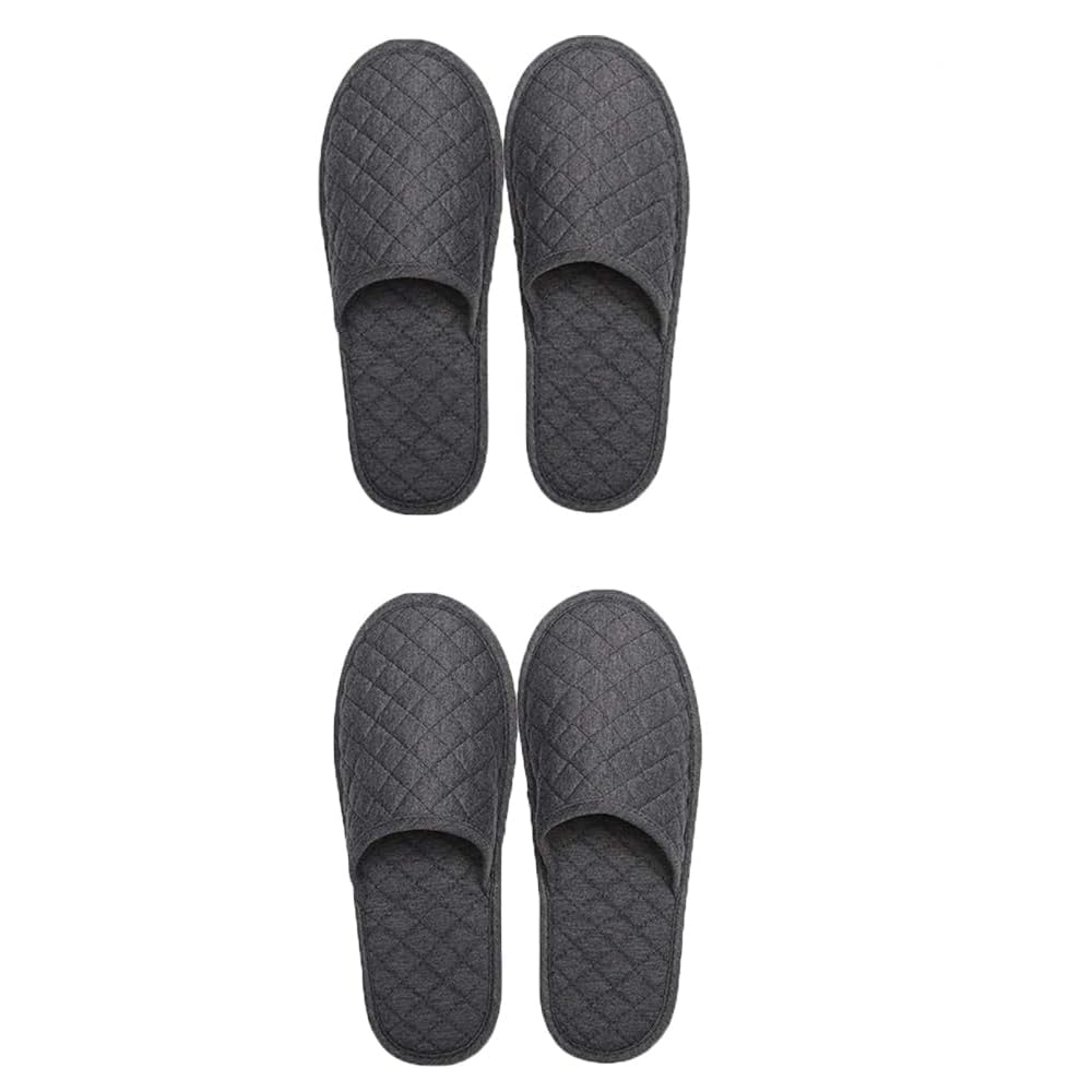 ITODA Portable Travel Slipper Spa Hotel Open Toe Sandals Non Disposable Foldable Shoes Guest Indoor House Room Business Trip Party Washable Footwear