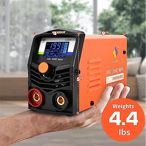 HITBOX 240V Mini ARC Welder, Compact Stick Welding Machine with IGBT Inverter, Digital LED Display, Hot Start & ARC Force for Home DIY 2 HITBOX 240V Mini ARC Welder, Compact Stick Welding Machine with IGBT Inverter, Digital LED Display, Hot Start & ARC Force for Home DIY - Image 2