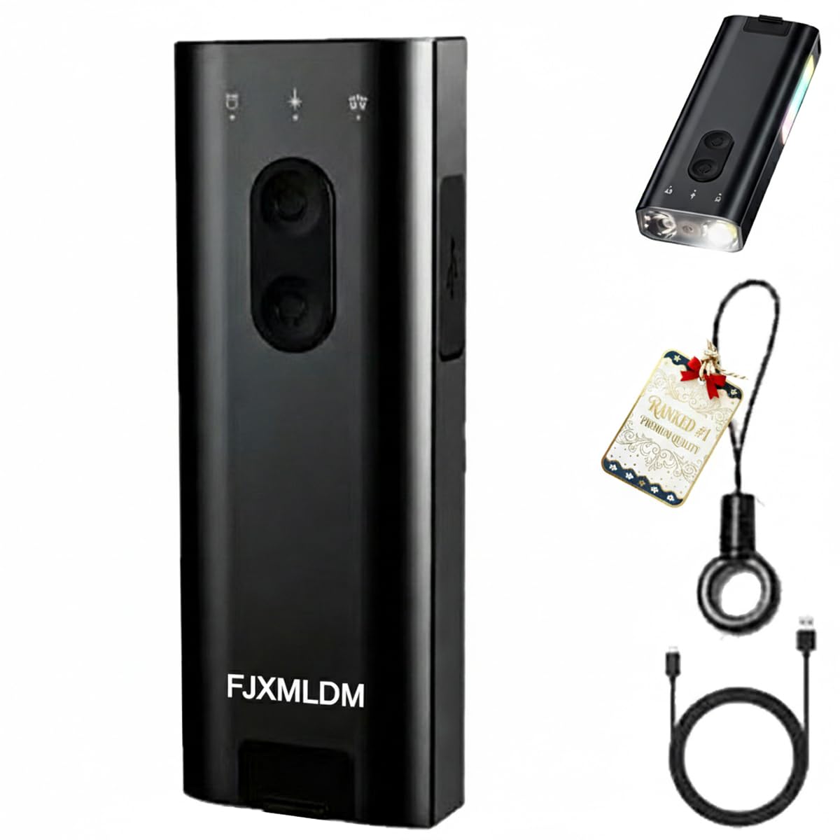 FJXMLDM K3 UltraMulti EDC Keychain Tool, Mini Keychain Flashlight 800 Lumens with Diffuser Clip, Multipurpose Pocket Light Hat Lamp Camp Lantern for