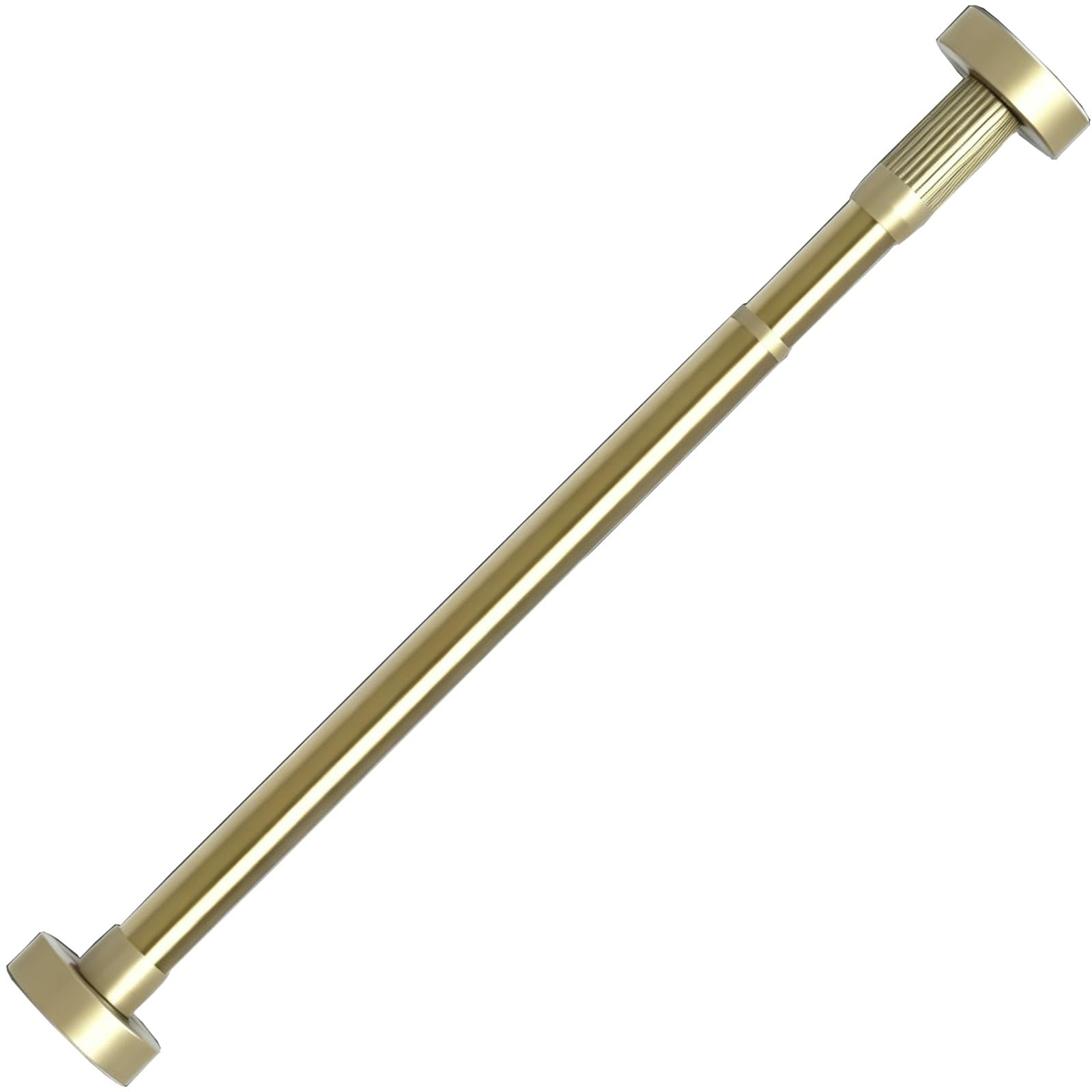 Shower Rods for Bathroom Tension Curtain Rod No Drilling Stainless Steel 18-63in, Rustproof for Windows Bathroom Kitchen Doorway(Gold,90-160cm/35-63in)