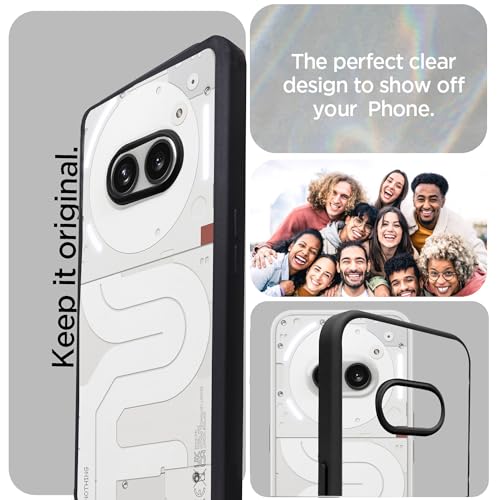 Image of Artistque Hard Clear Back Cover Case for Nothing Phone 2a Plus 5G | Shockproof TPU | Acrylic Armor | Stylish Protective Design - Transparent