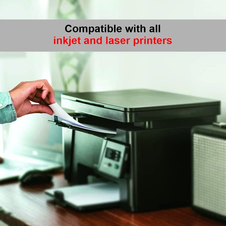 Oddy A4 Paper Label Stickers for Laser & Inkjet Printers- 10 Labels Per Sheet - Pack of 100 Sheets, for Shipping, Address, Folders, Industrial Use 3