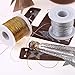 DIYASY Gold and Silvery String 218 Yards Ornament String Thread,1 mm No Stretch Craft Cord for Ornament and Gift Hanging