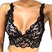 Produktbild SuperSU Frauen Korsett Spitze Blumen Bralette BH Tank Cami Crop Unterwäsche Spitzen Bandage Sexy Dessous BH Top Schwarz Baby Dolls Dessous-Sets Push up BHS Korsagen Bustiers Shapewear Unterhemden