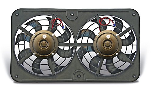 430 Lo-Profile S-Blade Dual Electric Pusher Fan , Black