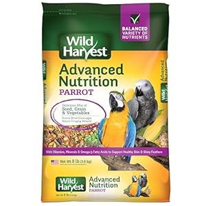 Wild Harvest Advanced Nutrition Parrot 8 Pound Bag,White