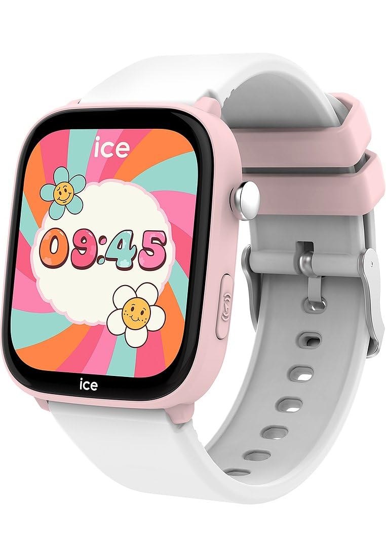 Ice-Watch - ICE smart junior 3.0 Find My Pink White - Reloj conectado geolocalizable rosa para Niña con Correa de silicona - 024549 (1.75 pulgadas)