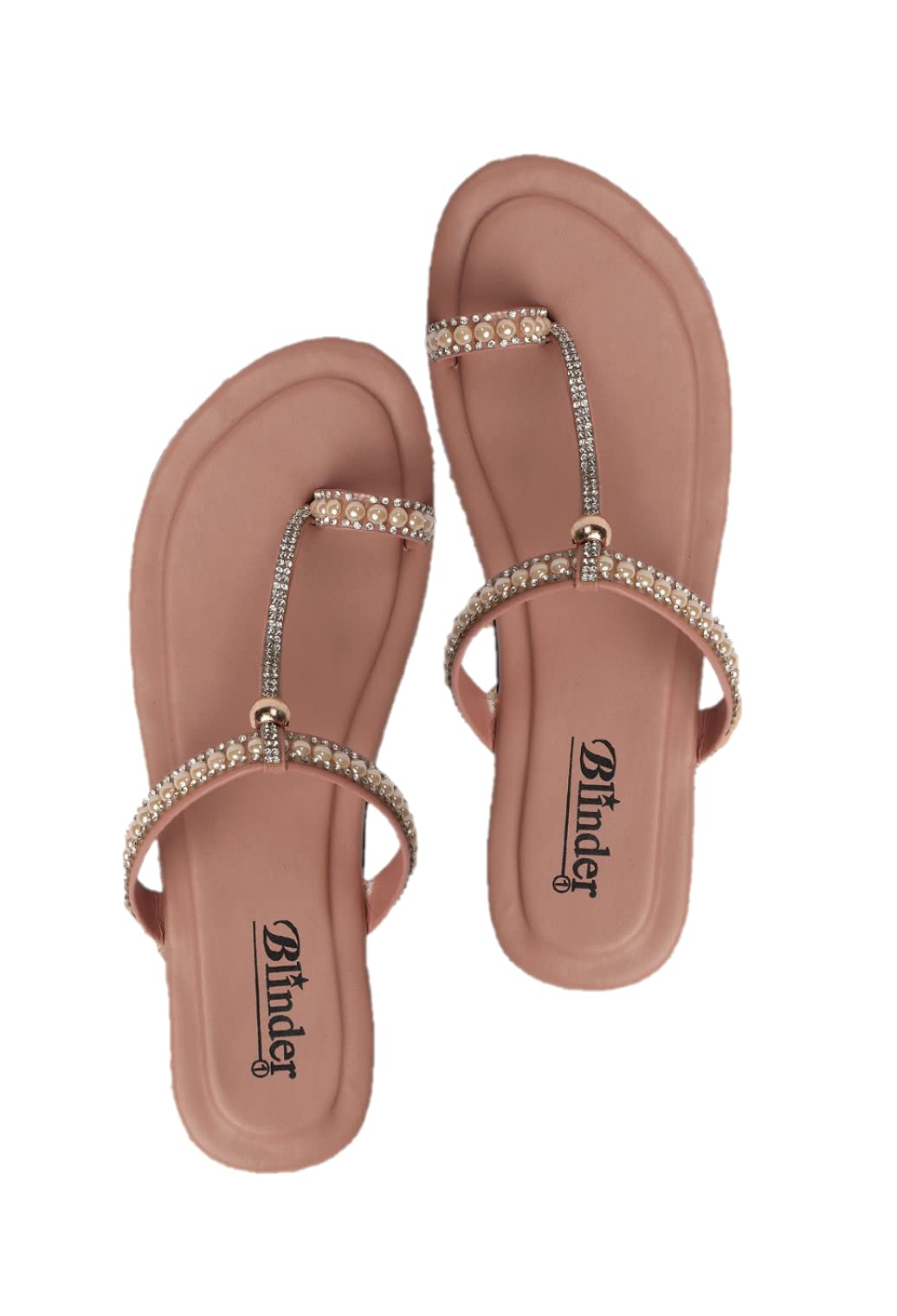 Blinder Pink Flats Slippers sandal for Girls and womens (B0C4B1894F) Amazon Price History, Amazon Price Tracker
