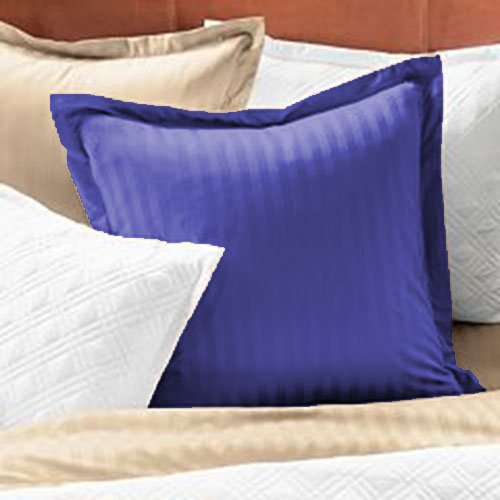 2 pares de fundas de almohada Oxford de algodón egipcio de 600 hilos, 50 x 90 cm, color azul