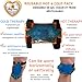 BodyMoves Kid's Hinged Knee Brace Support Plus Hot and Cold Ice Pack (Sporty Black)