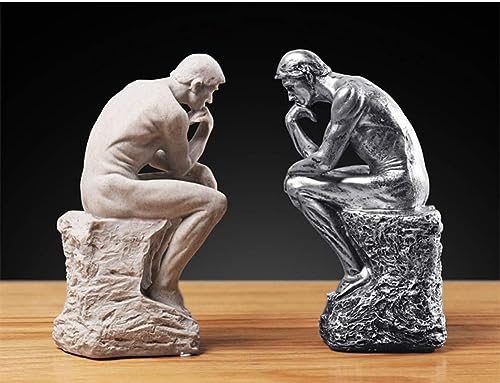 Figura Decorativa Thinker Estatua Resina 9.6 pulg miniatura 2