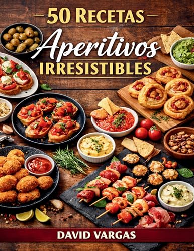 50 Recetas de Aperitivos Irresistibles: Ideas fáciles de tapas, bocados y platos para compartir en fiestas, reuniones y picoteo diario