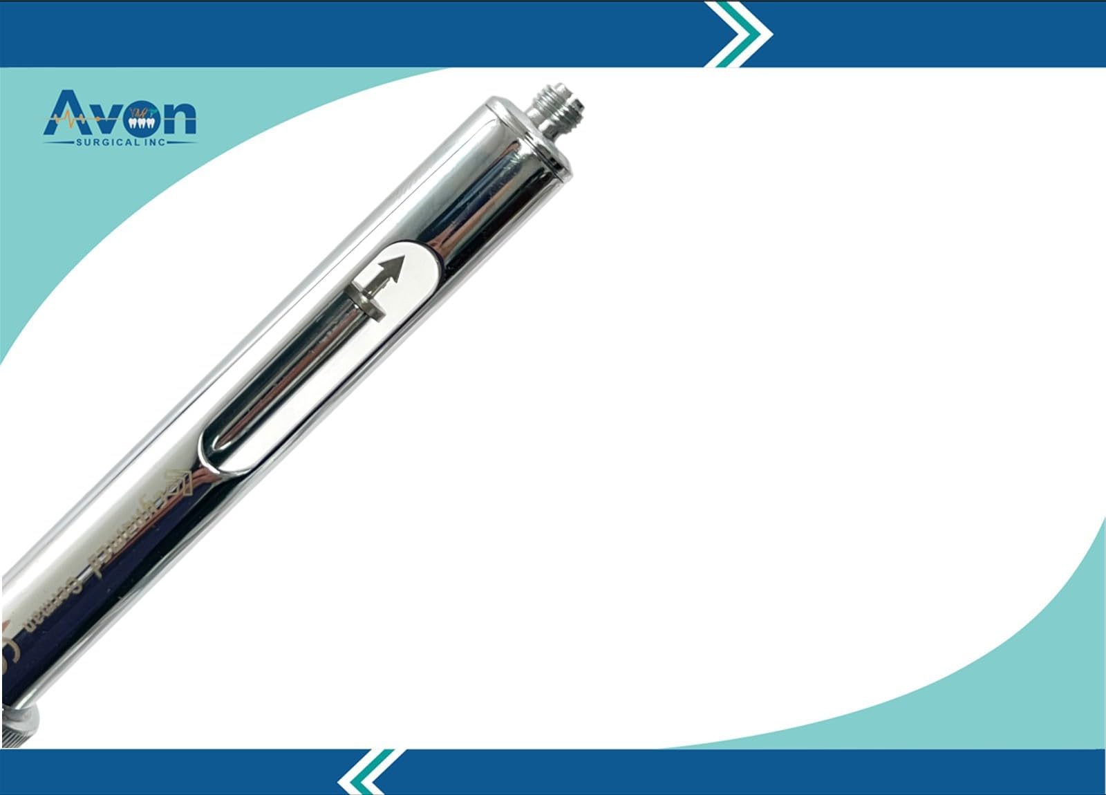 Set of 2 Dental Anesthetic Syringe 1.8mL Self-Aspirating with One Finger Ring Color Handle & Arrow Point Plunger | German Stainless Steel Premium Dental Instruments (Set of 2 - 1.8mL - Dark Blue)