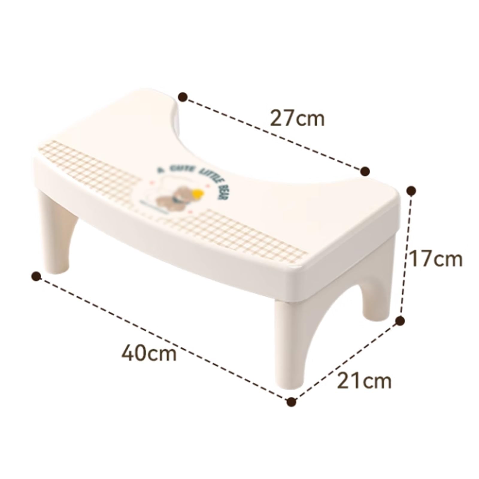 Töpfchenhocker for Kacken, Kunststoff, Badezimmer-Fußstützenhocker, einfache Aufbewahrung, rutschfester Toilettenhocker for Erwachsene, vielseitig einsetzbar, for Wohnzimmer, Eingangsbereiche(D)