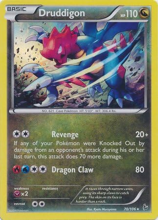 Pokemon - Druddigon (70) - XY Flashfire