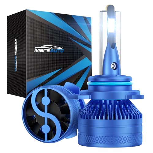 Image of Marsauto - 9012 Halogen Headlight Bulb - High-Performance Car Headlight - Halogen Light with No Glare - for Automotive - 2 Bulbs