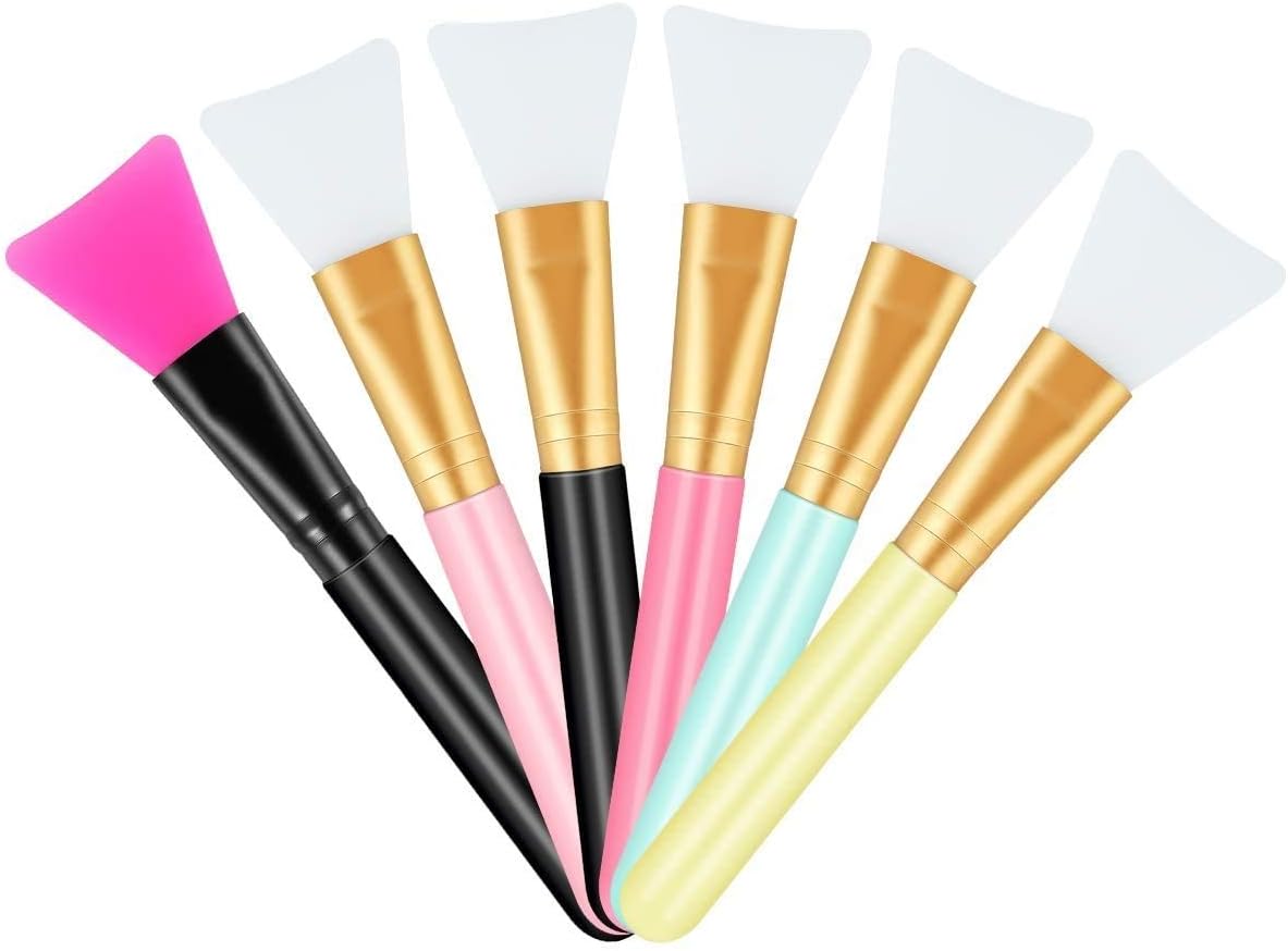 Magic Epoxy Brushes for Glitter Tumbler, Magedu 6Pcs Easy Clean Tumbler Making Brush for Even Smooth, Flexible Epoxy Sticks Specially-Made Brushes DIY Tool to Mix and Apply Epoxy Resin Acrylic Cups
