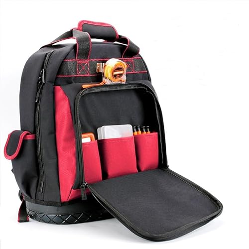 Tool Bag Backpack| 50+ Multiple Compartments for Tools and Padded Handles|15 kg Load Capacity I Heavy Duty & Water proof I For Professional Plumber Electricians