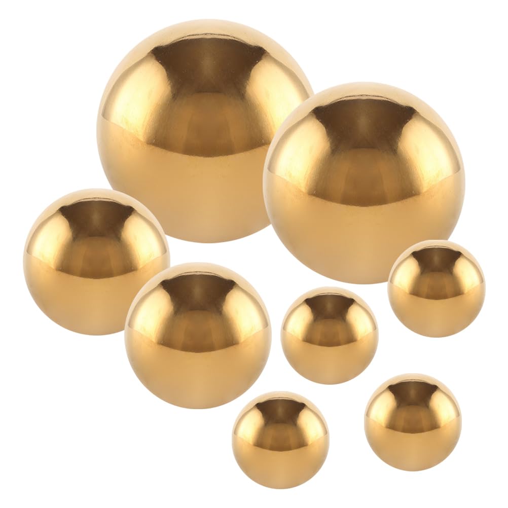 Boules de jardin en acier inoxydable boules de bassin réfléchissantes pour extérieur lot de 8