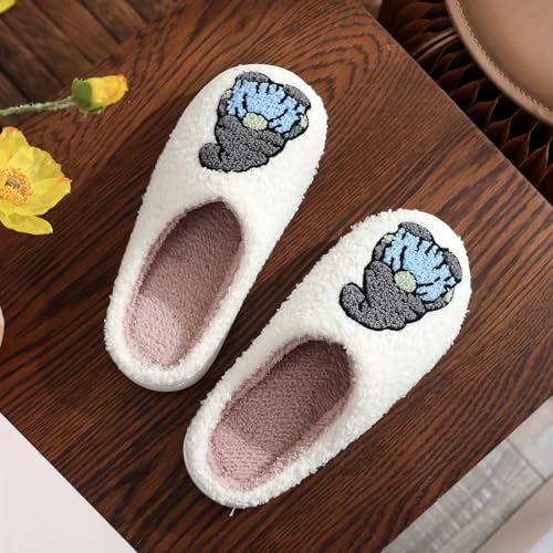 Image of Slippers for Women Men Fuzzy Memory Foam Slipper Fluffy Winter Soft Warm Slip On House Shoes