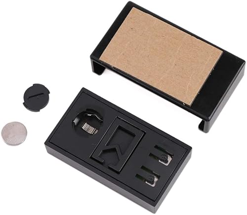 Miniatura 6 de YOUNGFLY Reloj digital pequeño de 4 piezas, reloj adhesivo para vehículo con pantalla LCD gigante de hora y día, mini reloj de tablero de