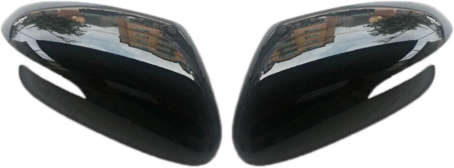 Kiyah Compatible For KIA K3 Forte Cerato Ceed 2013-2018 Car Replacement Rearview Side Mirror Cover Wing Cap Exterior Door Case Trim Carbon Fiber (Color : Without Light Carbon)