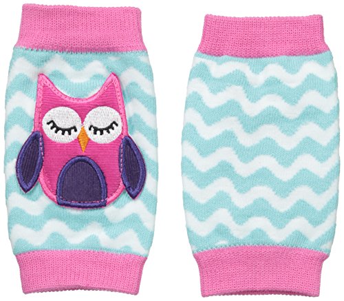 Mud Pie Baby Boys' Owl Knee Pads, Blue, One Size