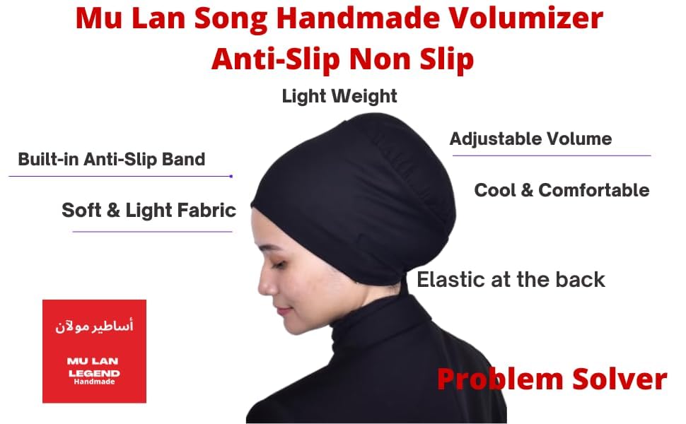 Mu Lan Song Shaper | Anti-Slip Non-Slip Bun Volumizer | Hijab Scarf Shawl | Mu Lan Under Scarf4