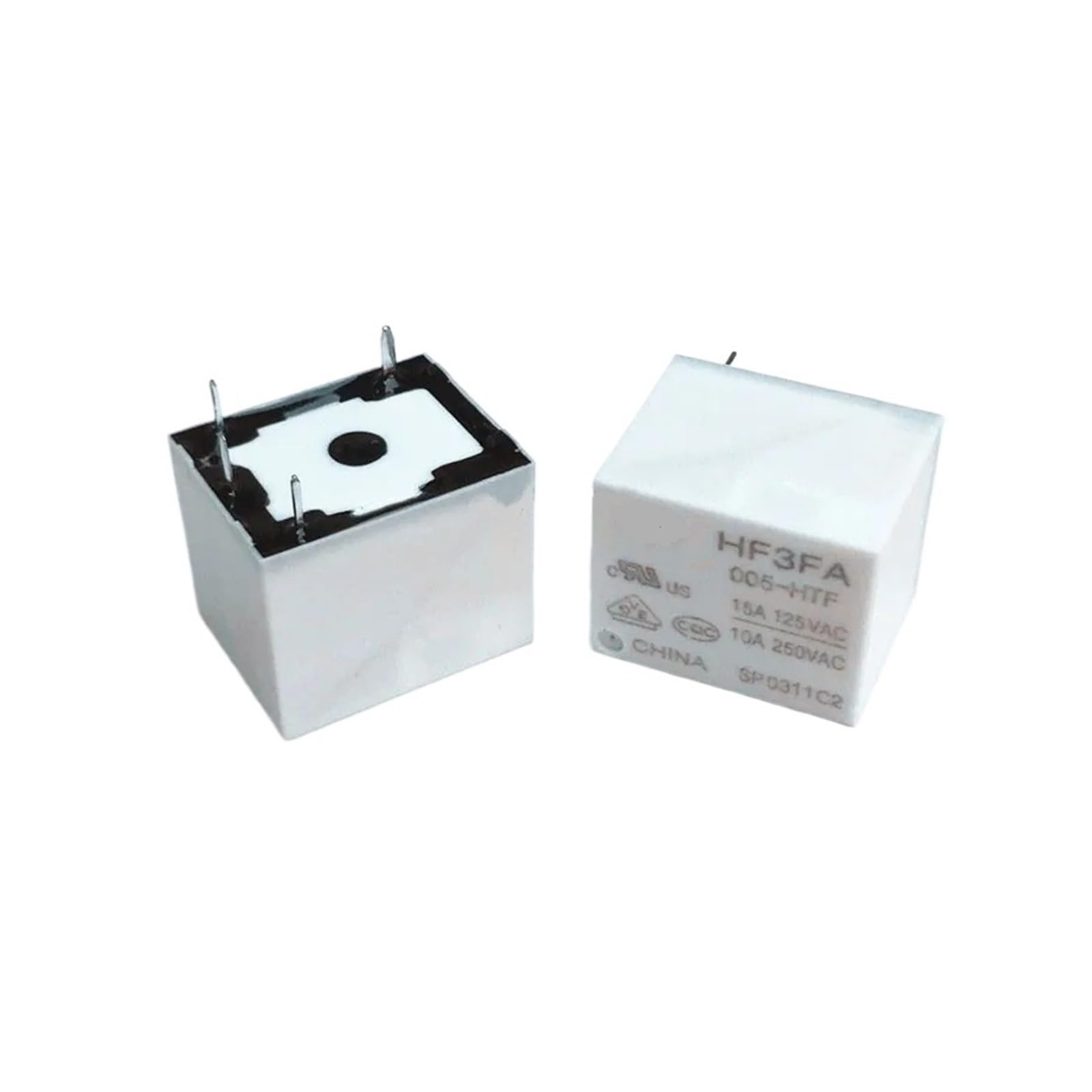 OSHZIKJII 5V relay HF3FA 005-HTF HF3FA-005-HTF 5VDC DC5V 5V 10A 250VAC 4PIN(5PCS)