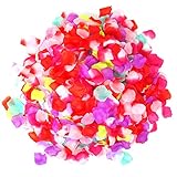 Honbay 960PCS Multicolor Artificial Rose Petals Wedding Party Flower Petals for Wedding Home Party Romantic Night Anniversary Valentine's Day (12 Colors)