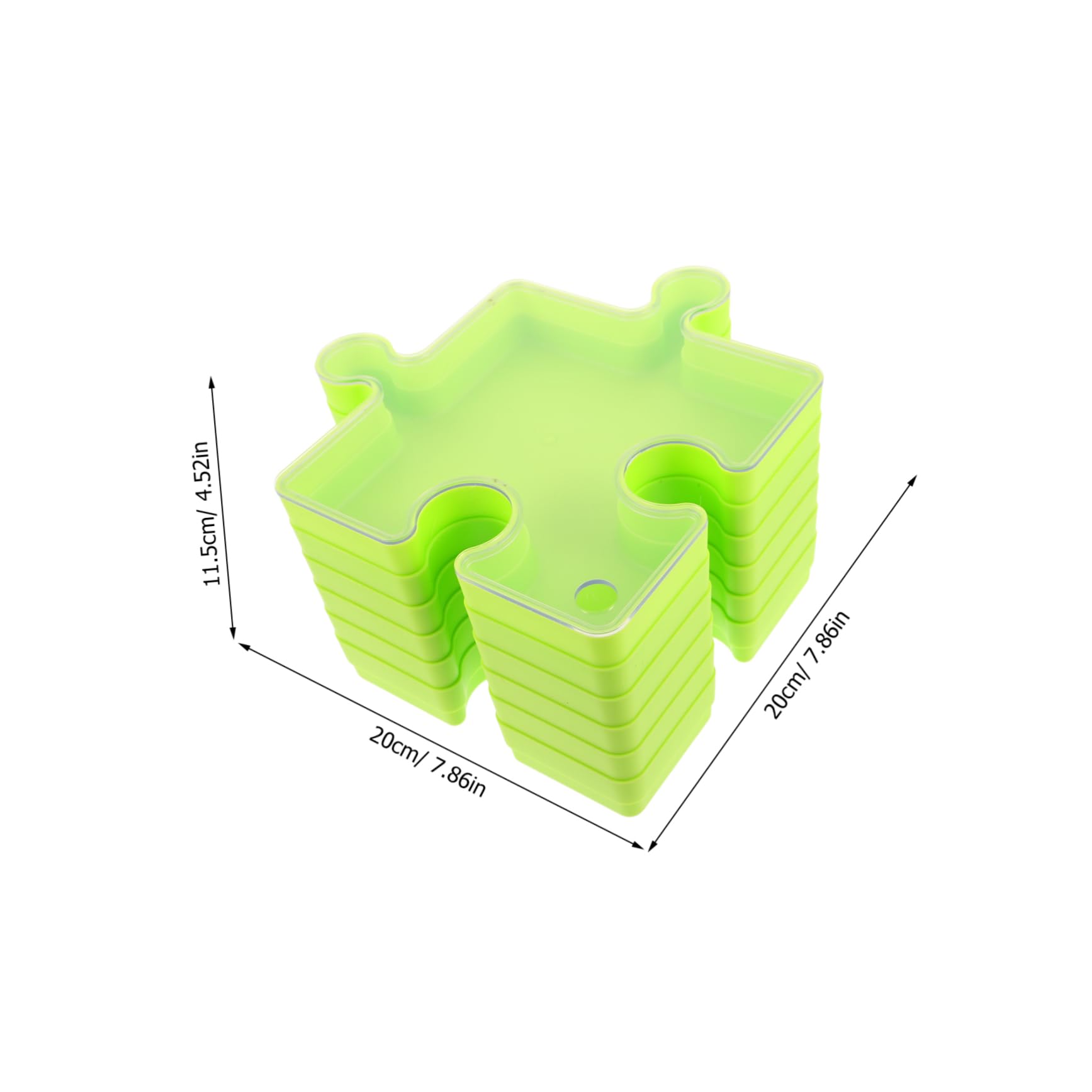 Hohopeti 6stücke Puzzle Aufbewahrungsbox mit Deckel Puzzlesortierer aus Kunststoff Tragbar und Leicht für Zuhause Schule und Unterwegs