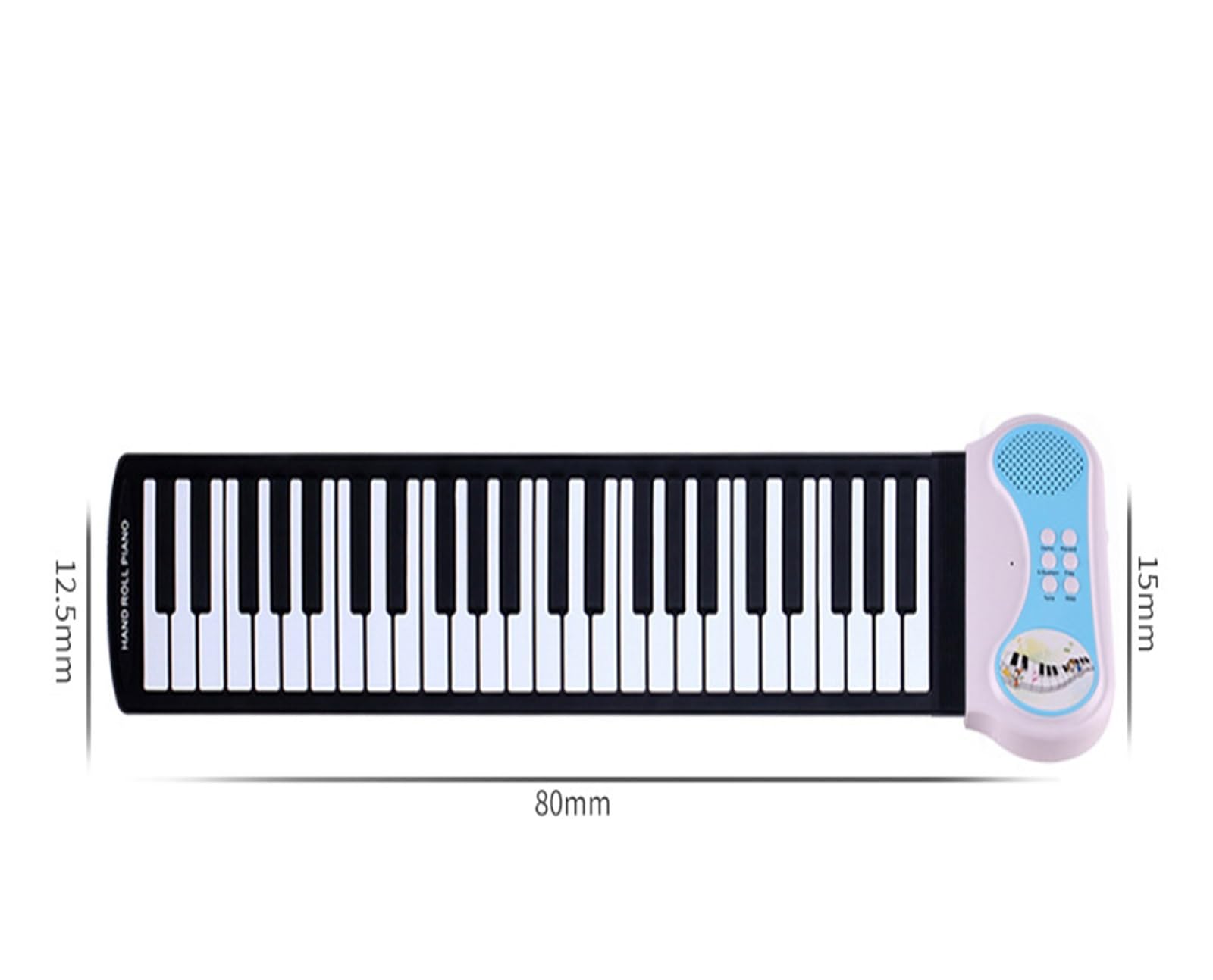 tastiera elettronica Tastiera Elettronica Pieghevole In Silicone Addensato Per Pianoforte A 49 Tasti Arrotolata A Mano Per Principianti