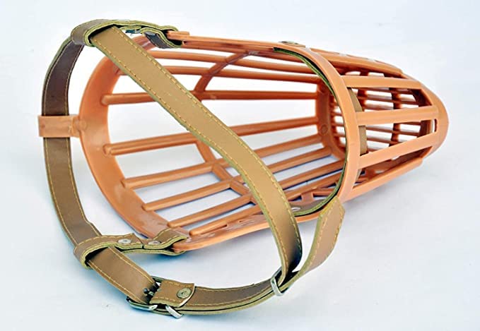 Image of Dog Mouth I Cover Muzzle I Bite Guard with I Adjustable Handy I Strap Collar for Dog I (Muzzle Size-7)