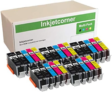 Inkjetcorner Compatible Ink Cartridges Replacement for PGI-250XL CLI-251XL PGI-250PGBK for use with MX920 MG5620 MG6620 iX6820 iP7220 (25 Pack)