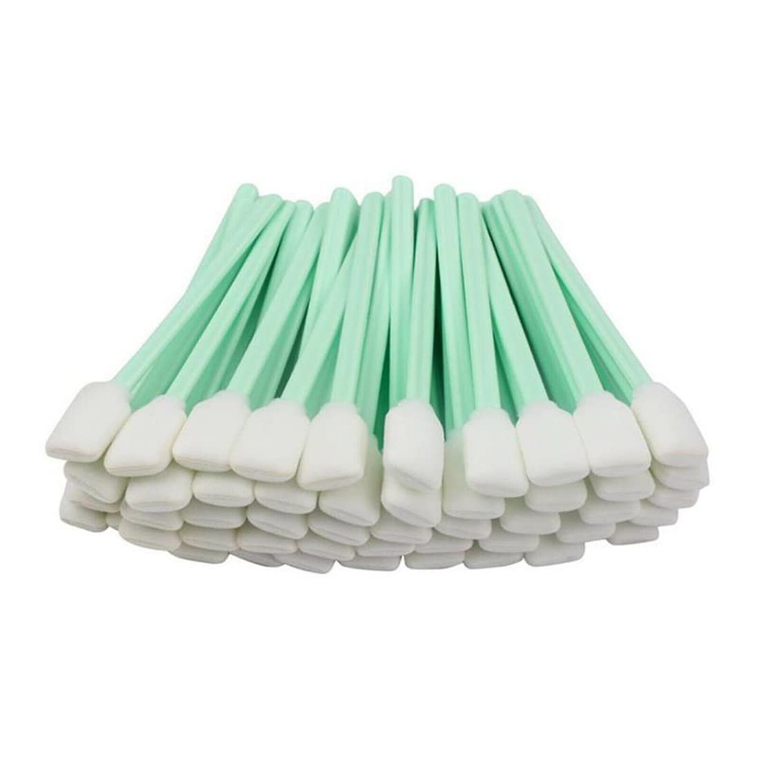BODYA100 Pieces Foam Cleaning Swab Sticks Square Tip Cleaning Bud Swabs Sponge Stick for Camera, Optical Lens, Arts and Crafts, Painting, Gun, Printer, Automotive Detailing