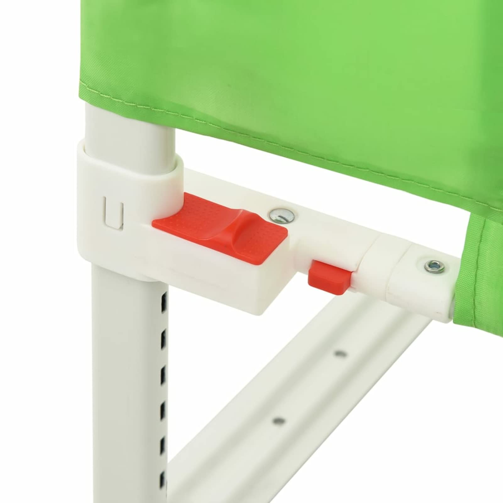 Tidyard Barandilla de Seguridad Cama de Niño Barrera de Cama para Niños,Barandilla CamaPortátil Barrera de Cama para bebé Protección contra caídas,Combinación Libre Verde Tela 200x25 cm