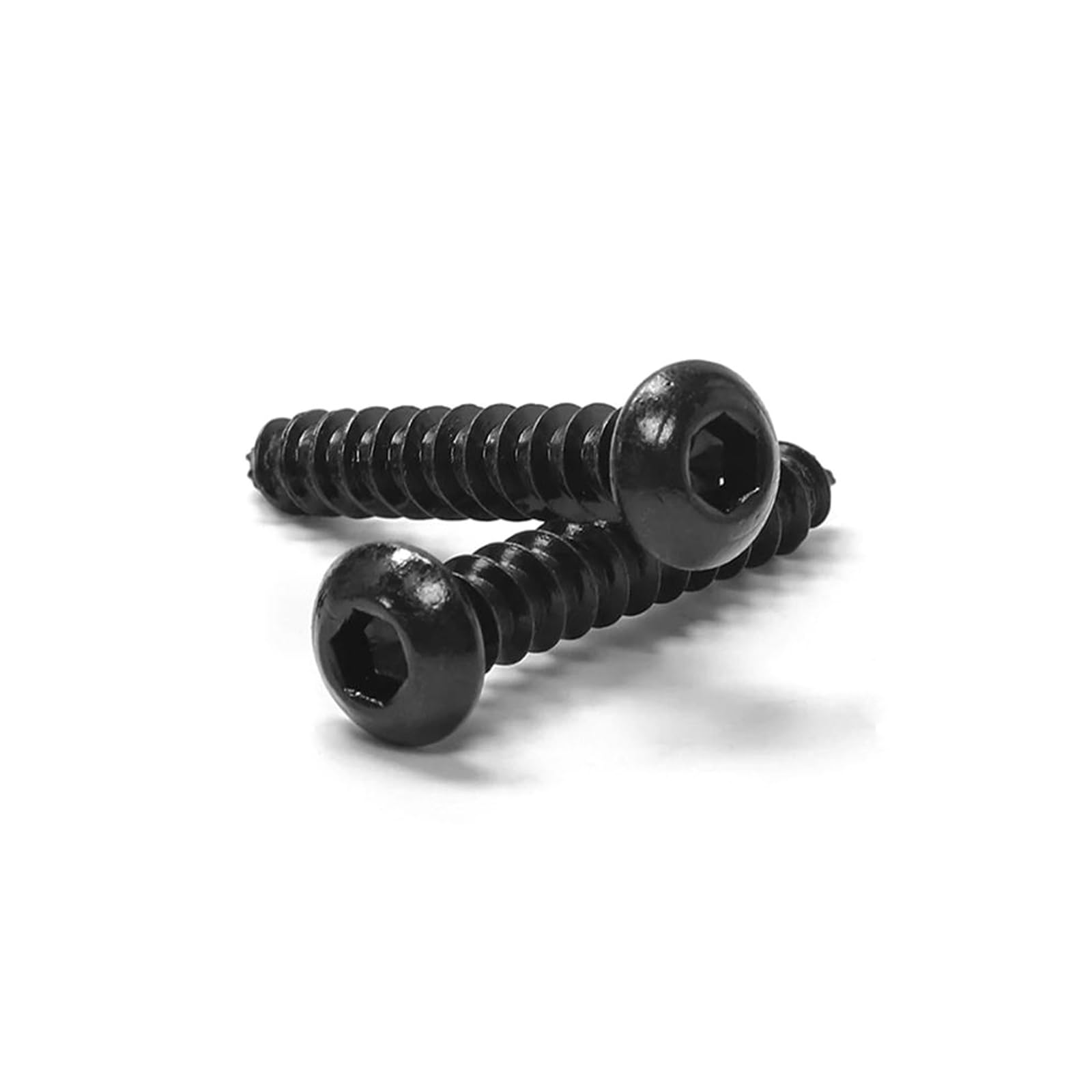Tornillos autorroscantes Tornillos autorroscantes for Madera de Acero al Carbono con Cabeza Hueca Hexagonal, M2/M2.5/M3/M3.5/M4/M5/M6, M4 x 40 mm, 10-100 Unidades(M5x12mm)