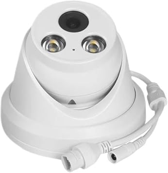 Compatible IP Camera 5MP HD 8MP 4K Dome POE Home Security Protection Built-in Mic CCTV Surveillance Video IPC5MP White