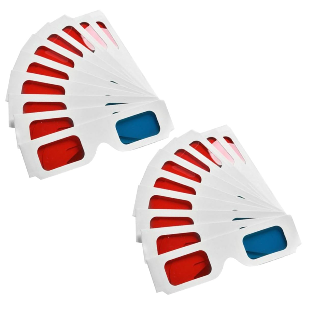 Gafas Anaglifo 3D de Papel Rojo y Azul 70 Unidades