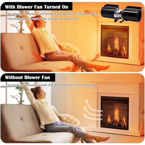 Image of GFK-160A Fireplace Blower Fan Kit, GFK-160 GFK160 for Quadra-Fire, Heat N Glo, Hearth and Home, Heatilator, Fasco, Superior, GTI, Jakel, Royal, Regency Fireplaces, DV3732, 7100, 6000CLX, SL-750TR.