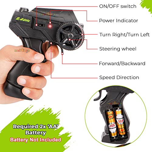 Image of Zest 4 Toyz RC Car, Orange, High Speed, 2.4Ghz, 4Channel, USB Rechargeable, Alloy Body, Realistic Drift, Gift for Boys & Girls (36+ Months), Small, Unisex