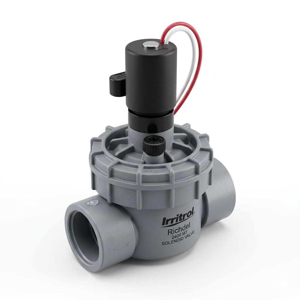 Suinga Set di 4 Elettrovalvole per Irrigazione 1'' 24V Irritrol 2400MT, per Programmatori Elettrici 24V