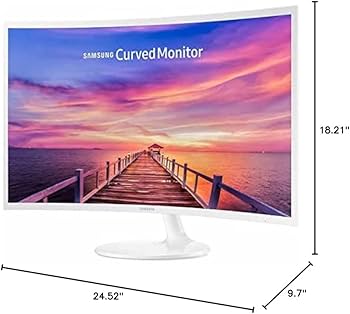 CPU LED Curved White Monitor 27 inches Amazon.com: SAMSUNG 27” Curved 1080p Full HD Ultra Slim Computer