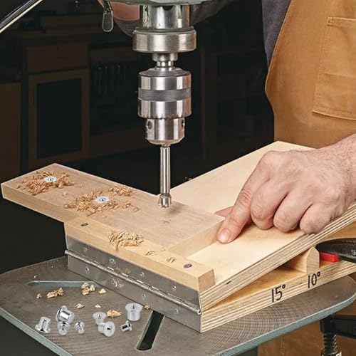 16PCS Dübel Zentrierspitze Dübelhilfe Dübelloch Markierer Dübelsetzer Holzdübel Set 6/8/10/12 mm, Holzdübel-Zentrierspitzen Für Holzarbeiten Bohrwerkzeuge