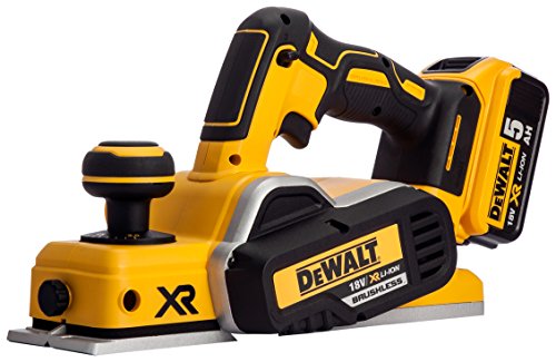 DEWALT DCP580P2-GB Planer Cordless Brushless 18V li-ion 82mm, 18 V, Yellow