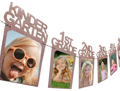 Image of Graduation Decorations 2026 2027 Photo Banner Class of 2026 K-12 Picture Display High School College Grad Party Supplies Pink 4X6 SG063PK