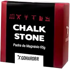 Chalk Stone - 1 unidade em pedra de Carbonato de Magnésio (65g) - material antiescorregamento - Magnesio em pedra para escalada ginastica e levantamento de peso calistenia lpo cross fit