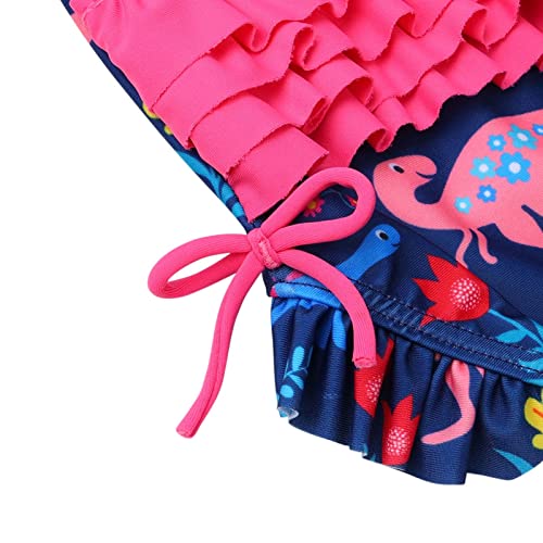 Image of XFGIRLS Baby /Toddler Girls Swimsuit Long Sleeve One-Piece Bathing Suit Rash Guard for Kids UPF 50+ Swimwear