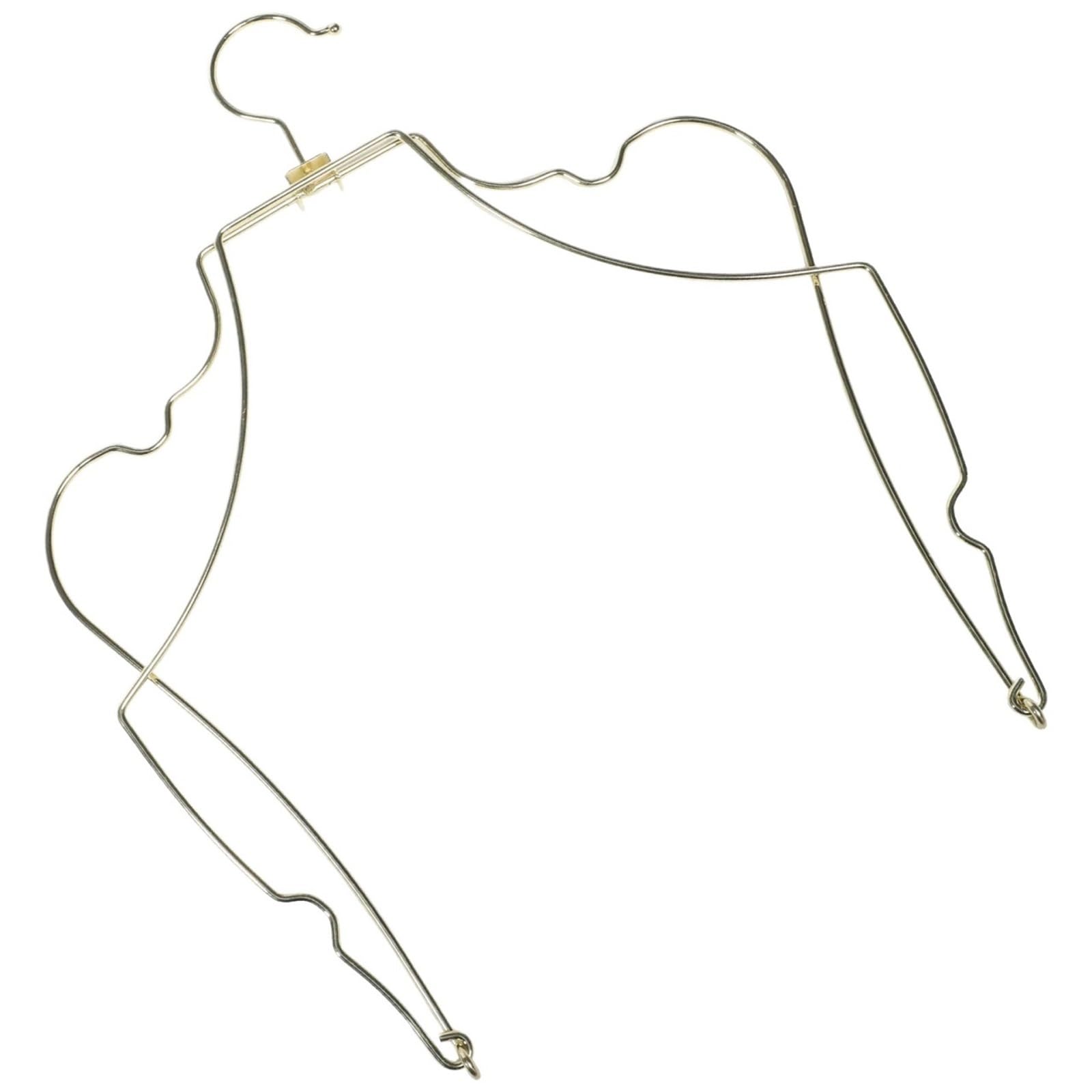 Body Shape Bikini Hanger Swimwear Display Hanger Metal Wire Body Shape Design for Swimsuit Bikini Lingerie Drying Rack Space Saving Wrinkle Free