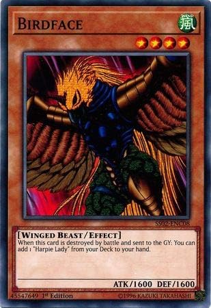 Yu-Gi-Oh! - Birdface - SS02-ENC08 - Common - 1st Edition - Speed Duel Decks - Duelists of Tomorrow